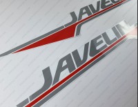 Javelin Boat Logo Decal Set of 2 x 30"